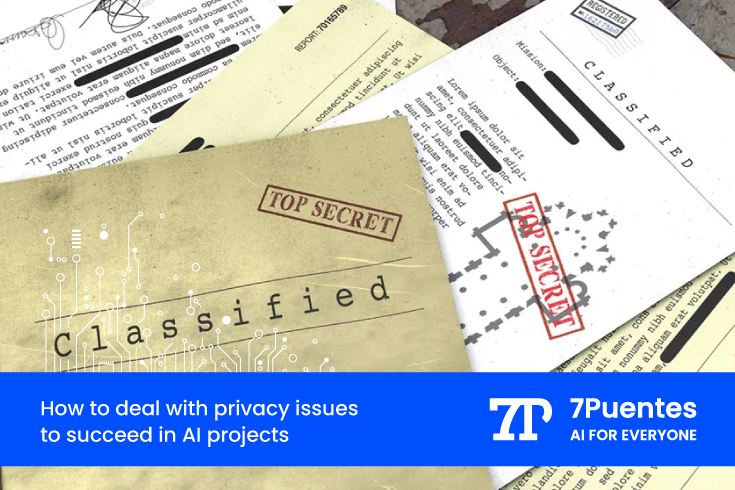 confidential documents in a table, referring to ai privacy challenges and its data security meassures